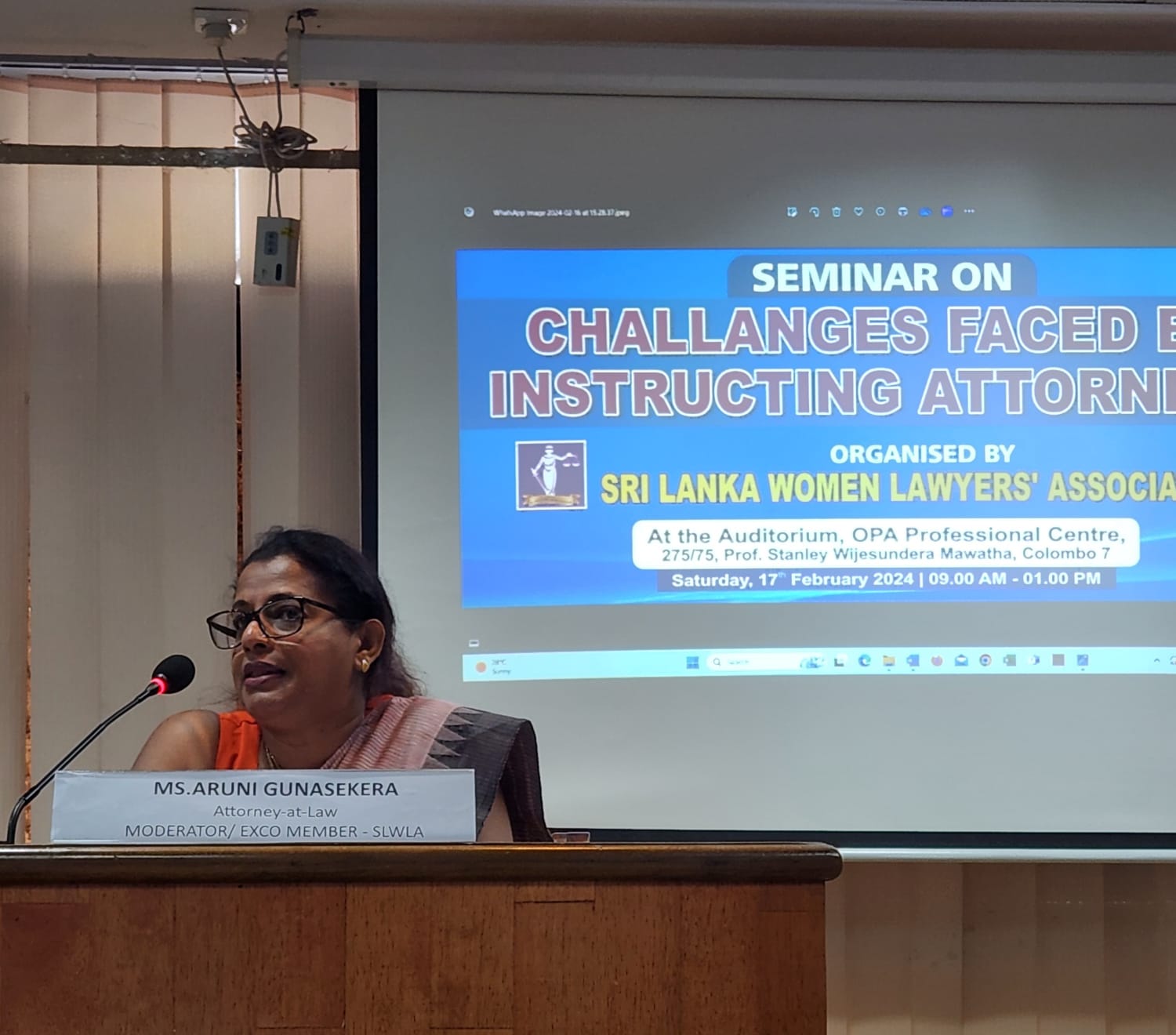 Seminar On Challenges Faced By Instructing Attorneys