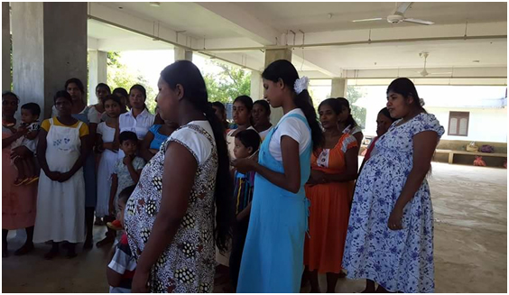 Distribution of Poshana Malu to Pregnant Ladies