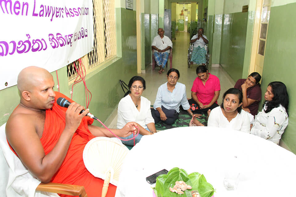 SLWLA Offered Lunch For All The Inmates At Victoria Home In Rajagiriya.